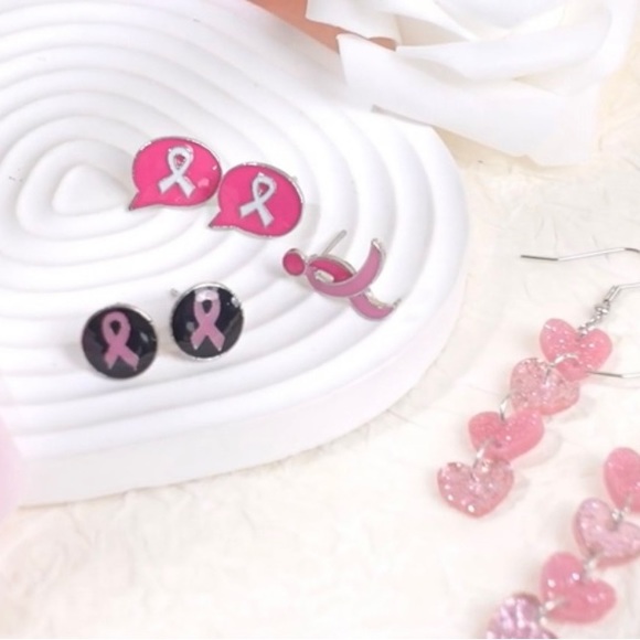 Breast Cancer Awareness.. Beautiful Earrings.. Pink for a Cause! - Picture 4 of 9